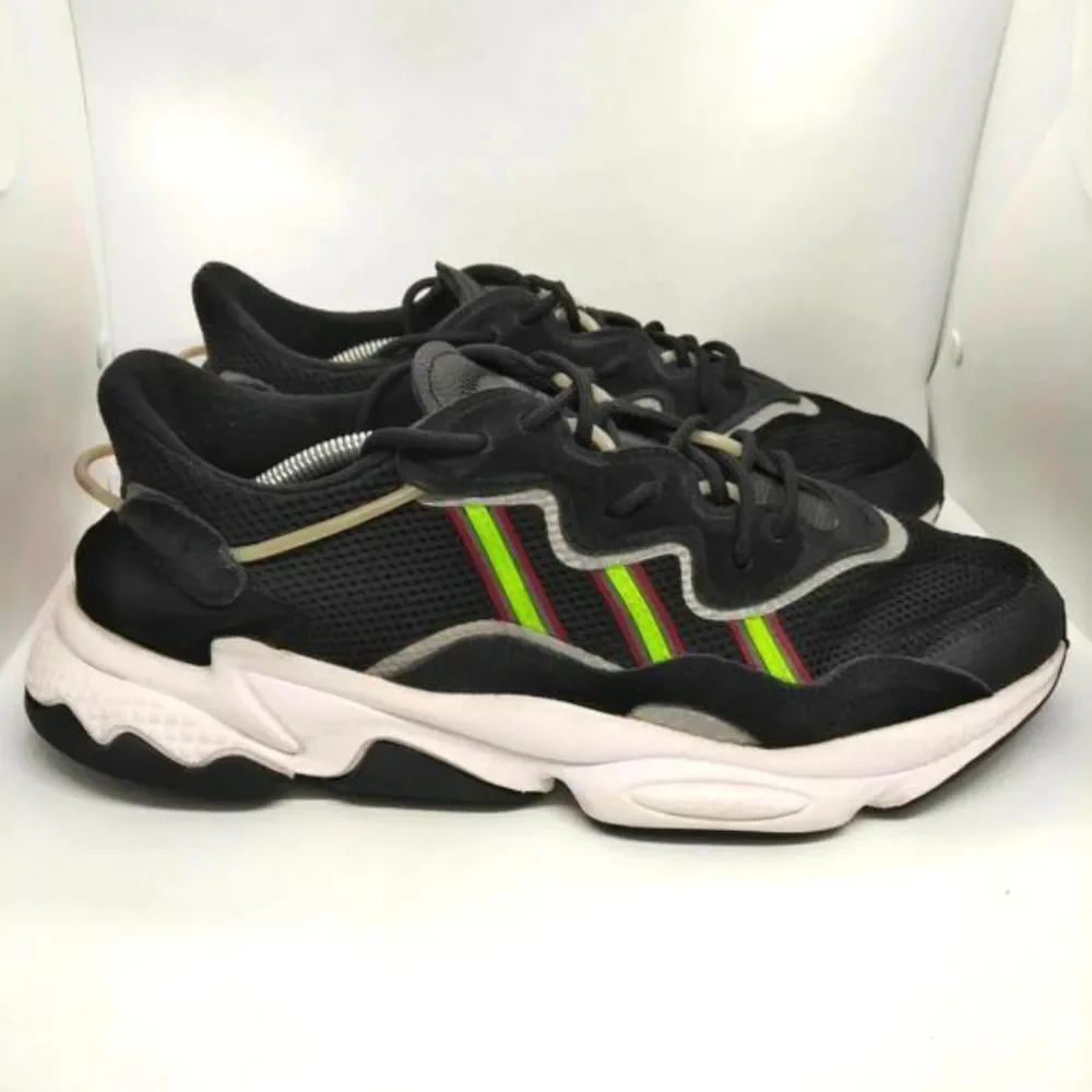 Adidas Ozweego Fashion Sneakers Mens Size 13 Black‎ Green Running Adidas Shoes